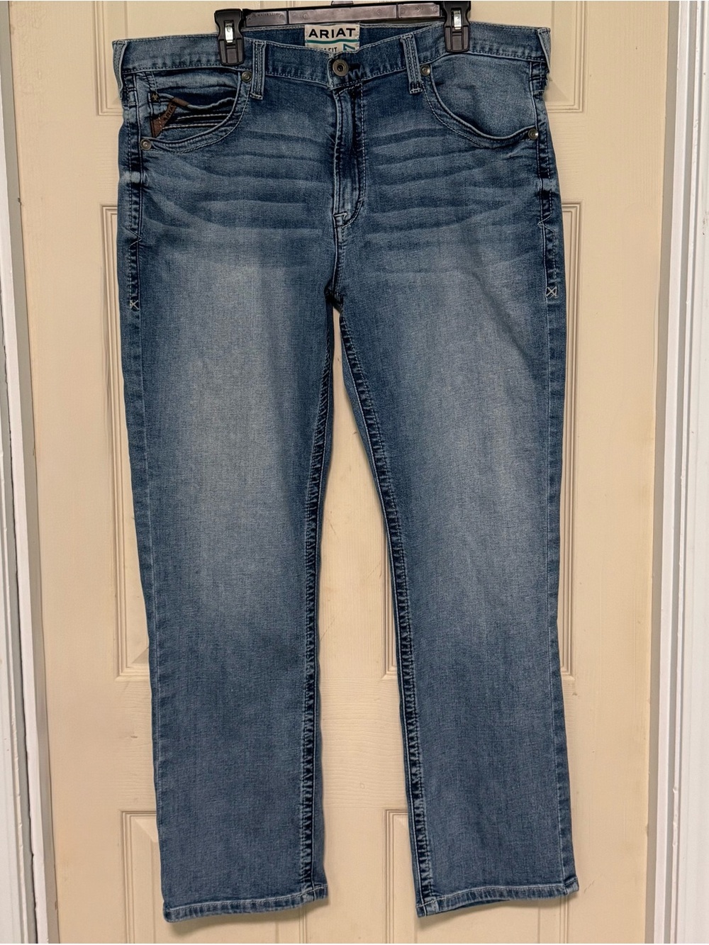 Ariat M7 Slim Wessley Straight Jeans Men’s 40x32 Gaviota Blue Denim